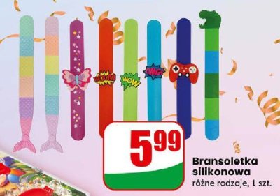 Bransoletka silikonowa różne rodzaje promocja w Dino