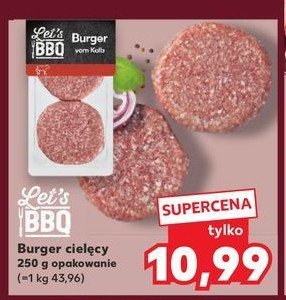 Burger cielęcy K-classic let's bbq promocja w Kaufland