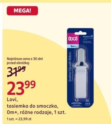 Tosiemka do smoczka 0m+, różne rodzaje, 1 szt. promocja w Rossmann