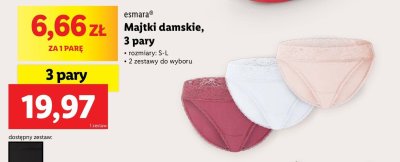 Majtki s-l Esmara promocja