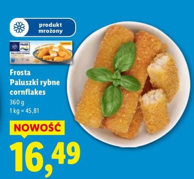 Paluszki rybne cornflakes Frosta promocja w Lidl