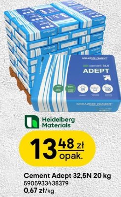 Cement Adept 32,5N 20 kg promocja w Castorama