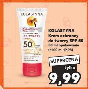Krem do twarzy ochronny spf 50 Kolastyna anti-aging promocja