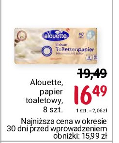 Papier toaletowy z balsamem Alouette promocja