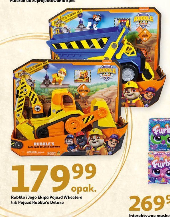 Pojazd rubble deluxe psi patrol Spin master promocja w Auchan