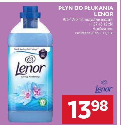 Płyn do płukania spring awakening Lenor promocja w Stokrotka