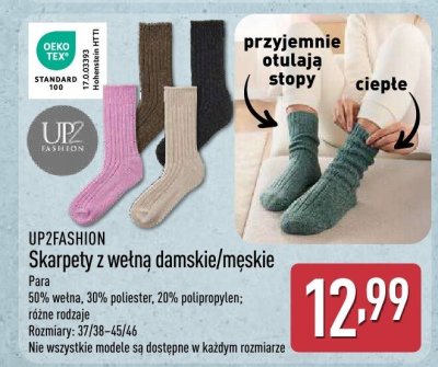 Skarpety z wełną damskie/męskie  promocja w Aldi