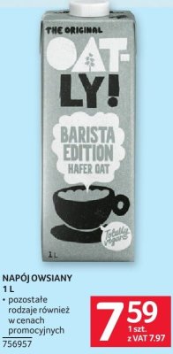 Napój owsiany Barista Edition Oatly 1 l promocja w Selgros