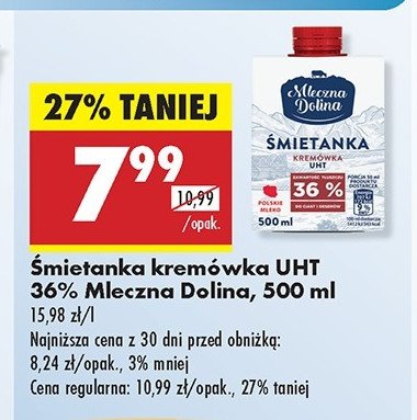 艢mietanka 36 % Mleczna dolina promocja