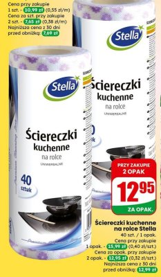 Ściereczki kuchenne na rolce  promocja w Dino