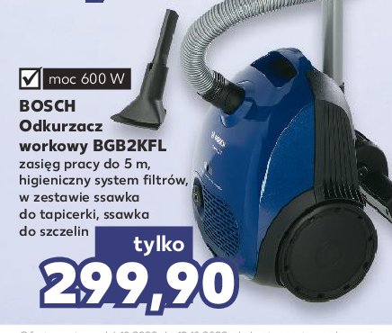 Odkurzacz workowy bgb2kfl Bosch promocja