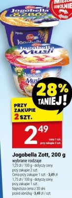 Jogobella Zott, 200 g promocja w Twój Market