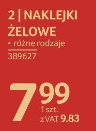 Naklejki żelowe różne rodzaje promocja w Selgros