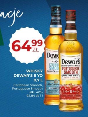 Whisky Dewar's 8 YO Portuguese Smooth 0,7 L promocja w Duży Ben