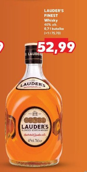 Whisky Lauder's promocja w Kaufland