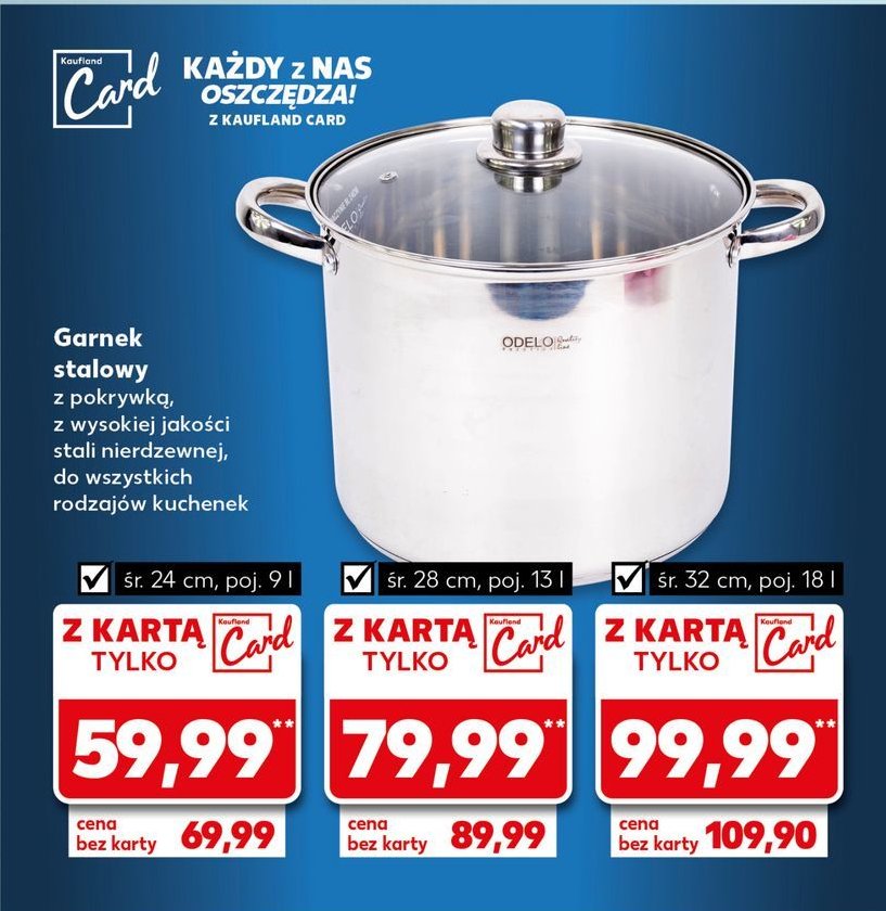 Garnek wysoki śr 32 cm promocja