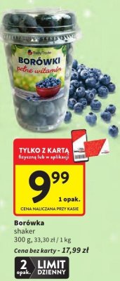 Borówka shaker promocja w Intermarche