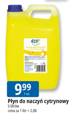 Płyn do naczyń cytrynowy Eco promocja w Leclerc