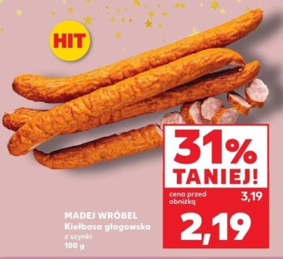 Kiełbasa głogowska z szynki 100 g promocja w Kaufland