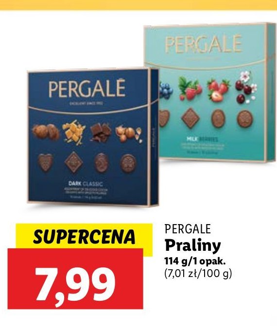 Czekoladki dark classic Pergale promocja