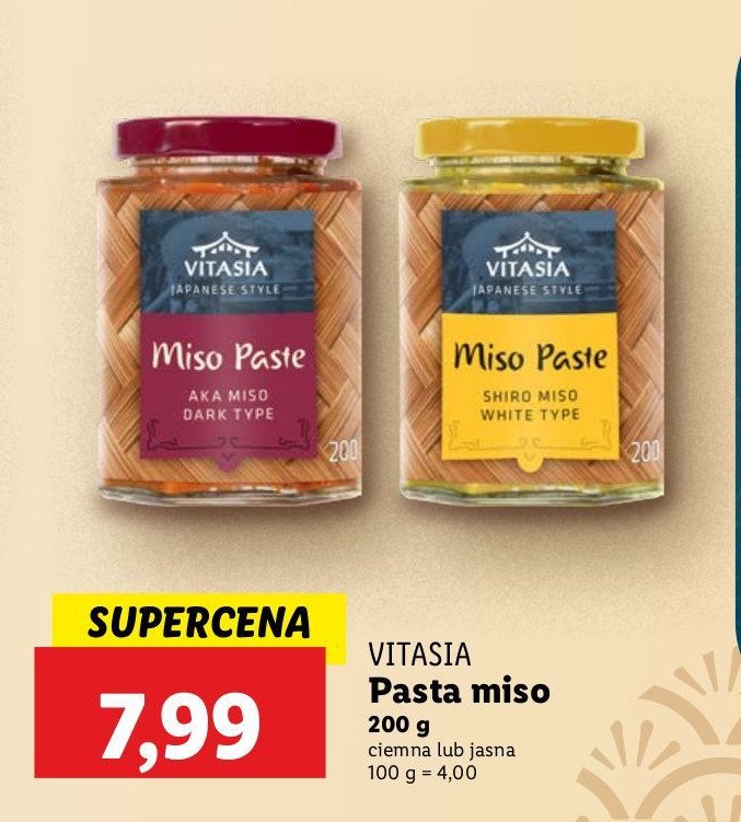 Pasta miso dark type Vitasia japan promocja