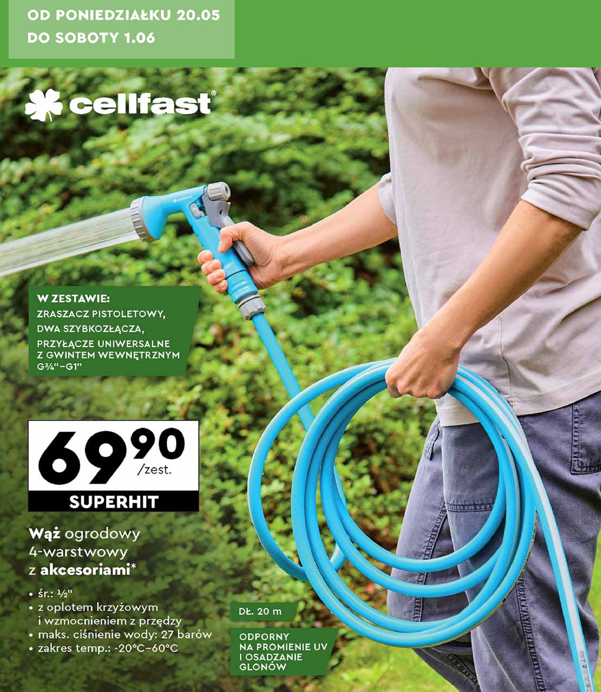 Waż ogrodowy Cellfast promocja