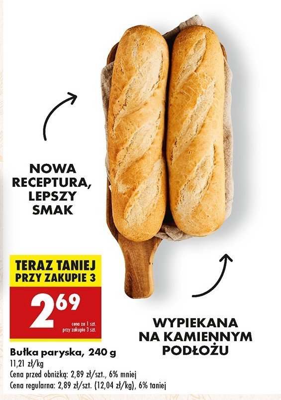 Bułka paryska promocja w Biedronka