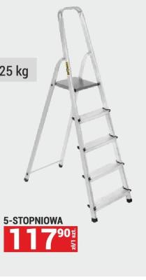 Drabina aluminiowa domowa 5-stopniowa promocja w Merkury Market