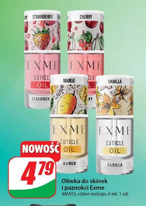 Oliwka do skórek mango Exme promocja w Dino