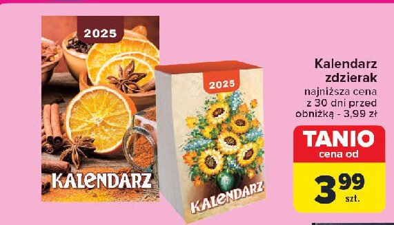 Kalendarz zdzierak promocja