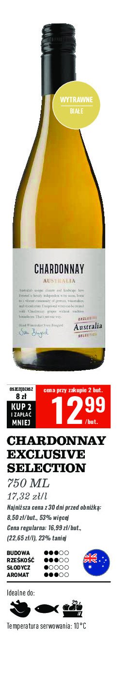 Wino Chardonnay australia promocja w Biedronka