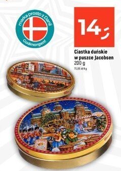 Ciastka duńskie w puszce 200g promocja w Dealz