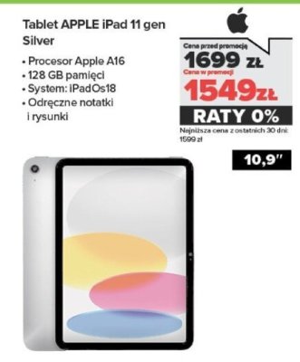 Tablet iPad 11 gen Silver promocja w NEONET