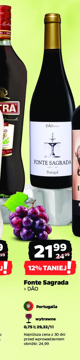 Wino wytrawne dao doc Fonte sagrada promocja w Netto