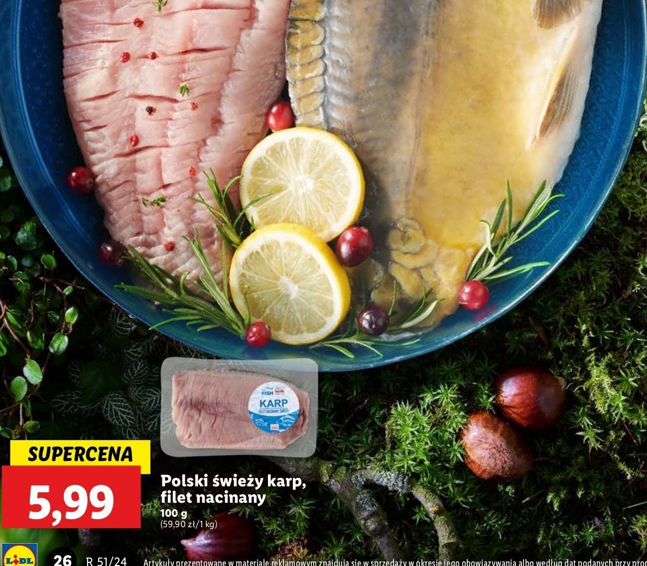 Karp filet nacinany promocja w Lidl