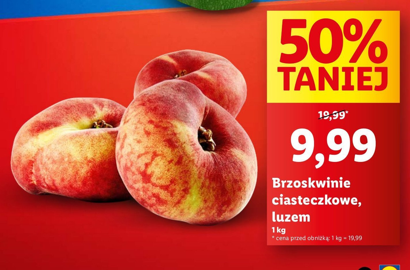 Brzoskwinie ciasteczkowe promocja w Lidl