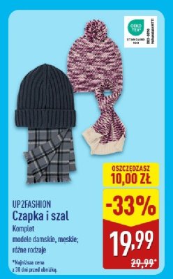Czapka i szal  promocja w Aldi