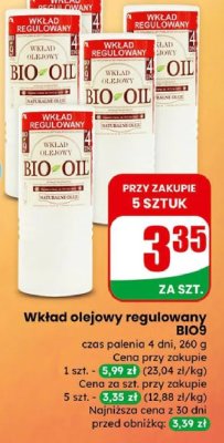 Wkład olejowy regulowany  promocja w Dino