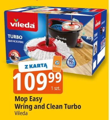 Mop Easy Wring and Clean Turbo Vileda promocja w Leclerc
