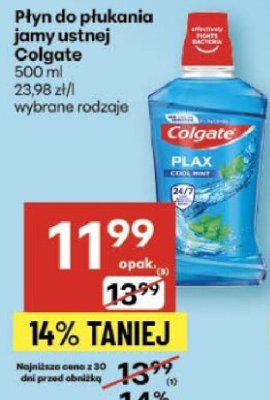 Płyn do płukania jamy ustnej Colgate promocja w Delikatesy Centrum