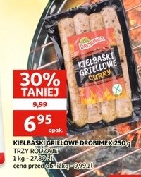 Kie艂baski grillowe curry Drobimex promocja