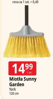 Miotła Sunny Garden York promocja w Leclerc