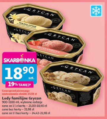 Lody bakaliowe Grycan promocja