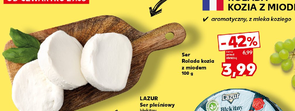 Rolada kozia z miodem promocja