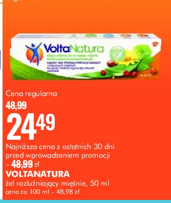 Żel przeciwbólowy Volta natura promocja