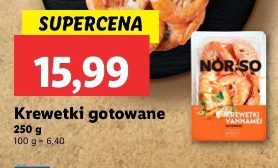 Krewetki gotowane Norso promocja