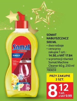Nabłyszczacz Somat 500 ml dwa rodzaje promocja w Selgros