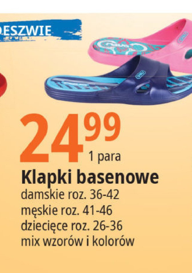 Klapki basenowe damskie 36-42 promocja
