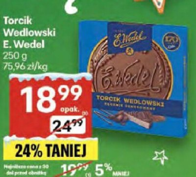 Torcik Wedlowski E. Wedel promocja w Delikatesy Centrum
