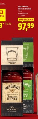 Whisky Jack Daniel's likier ze szklanką Honey promocja w Lidl